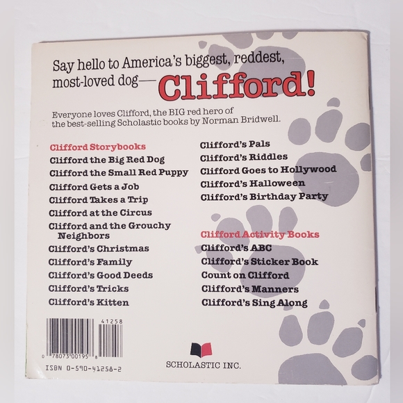 1990 Clifford the Big Red Dog's Birthday Party Book! - Picture 7 of 7